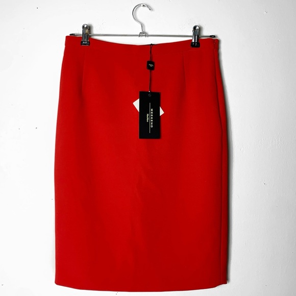 MaxMara Dresses & Skirts - New Weekend Max Mara Red Pencil Skirt 8 38
